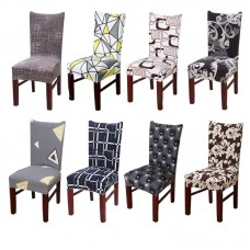 Elástico Stretch comedor silla cubierta desmontable Anti-sucio Flexible estilo nórdico impresión plegable caso asiento Slipcovers 1 unid ali-37094373